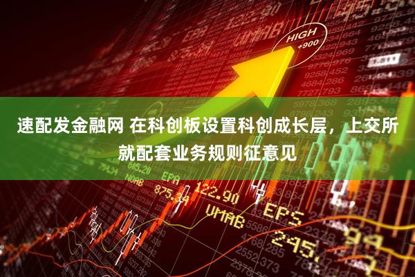 速配发金融网 在科创板设置科创成长层，上交所就配套业务规则征意见
