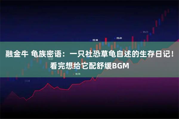 融金牛 龟族密语：一只社恐草龟自述的生存日记！看完想给它配舒缓BGM