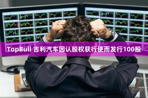 TopBull 吉利汽车因认股权获行使而发行100股